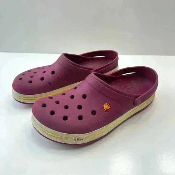 Crocs Slip On Clog Sun Devils Adult Mens Size 9 - Womens Size 11 Purple - Picture 1 of 8